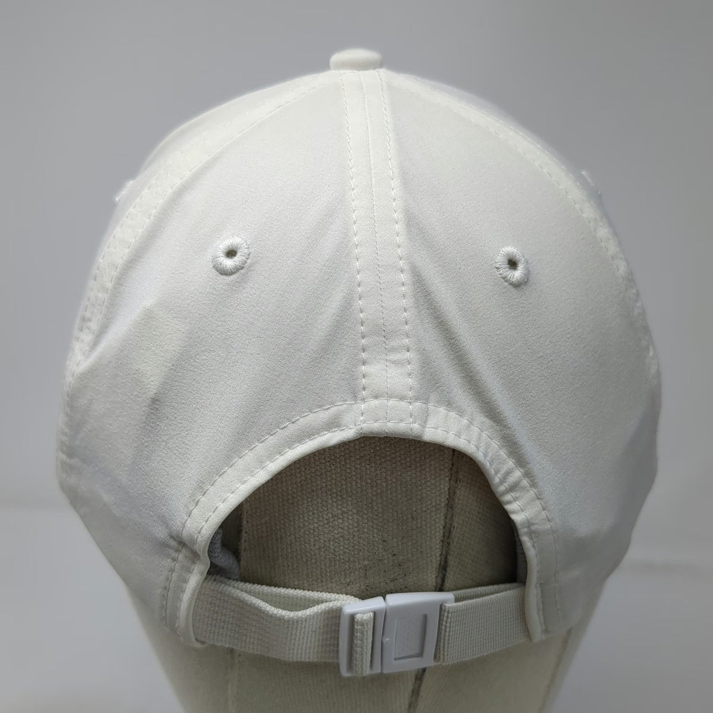 Alo Yoga Baseball Cap White One Size ao Logo Strapback Polyester Athletic Hat