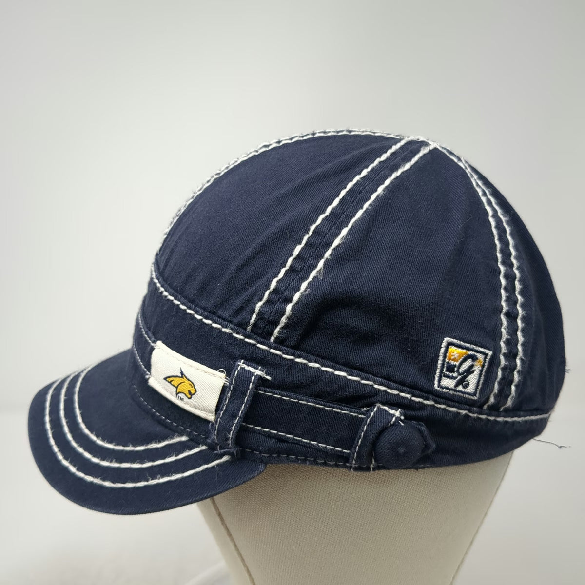 Quinnipiac Bobcats NCAA The Game Army Cap Blue One Size OS Contrast Stitching
