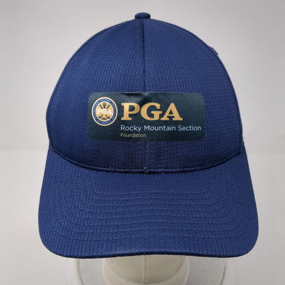 PGA Rocky Mountain Section Strapback Hat Blue One Size Levelwear 6 Panel