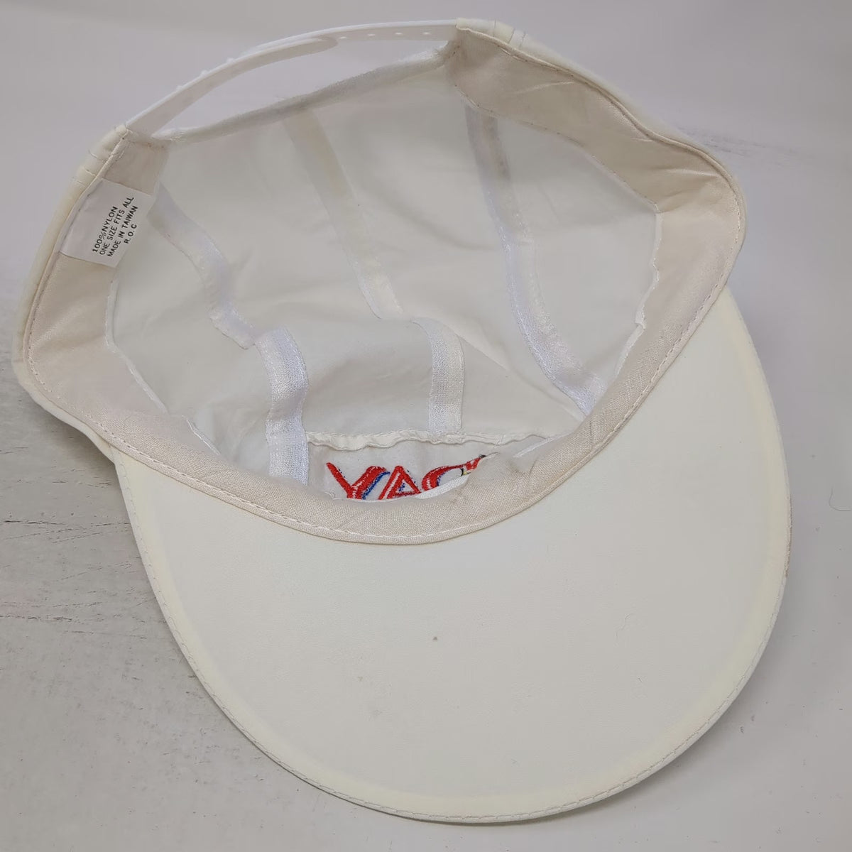 White Snapback Hat Vintage Doritos D-Day May 2 1992 Nylon 5 Panel Flat Brim