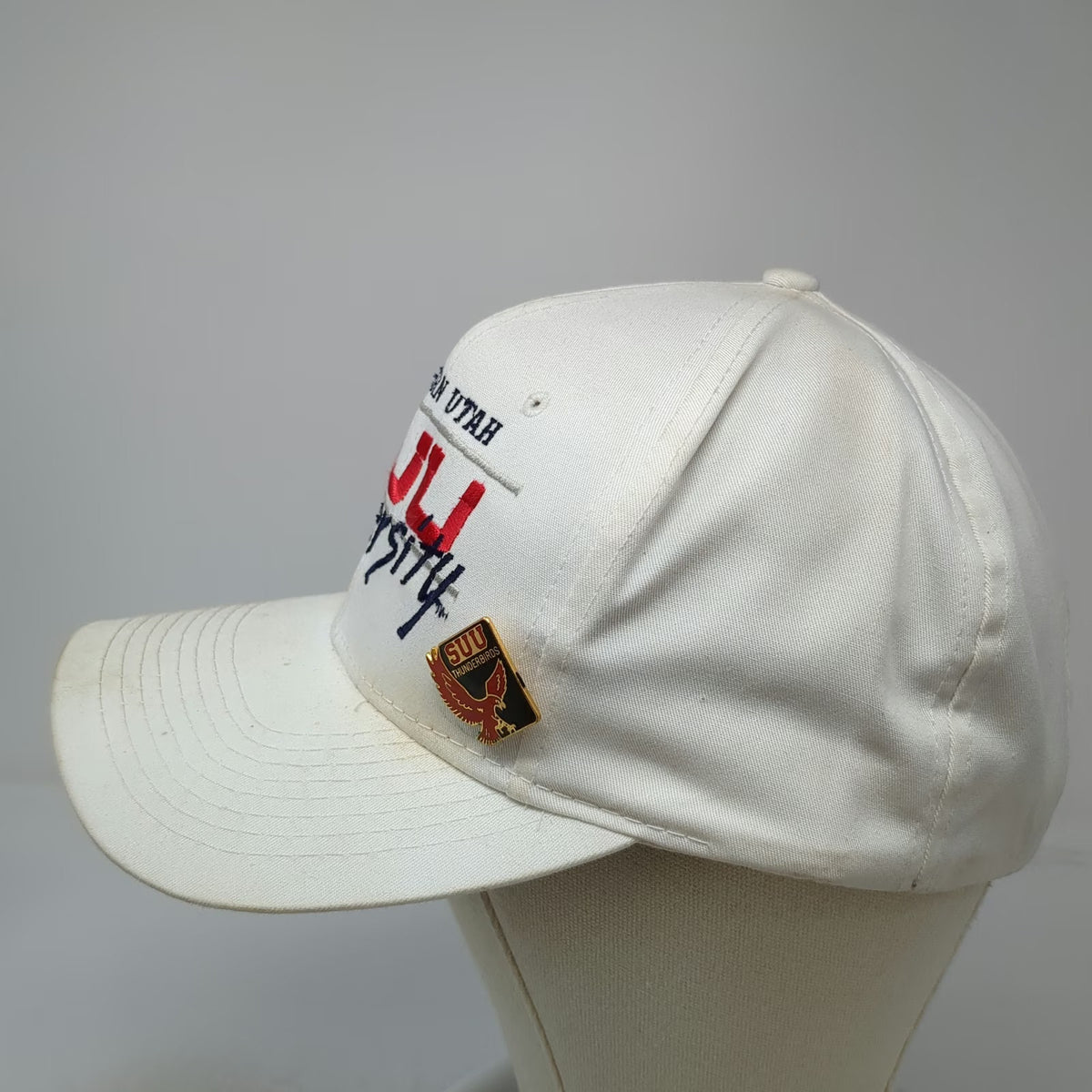 Southern Utah Thunderbirds NCAA Head To Toe Snapback White One Size Hat Pin SUU