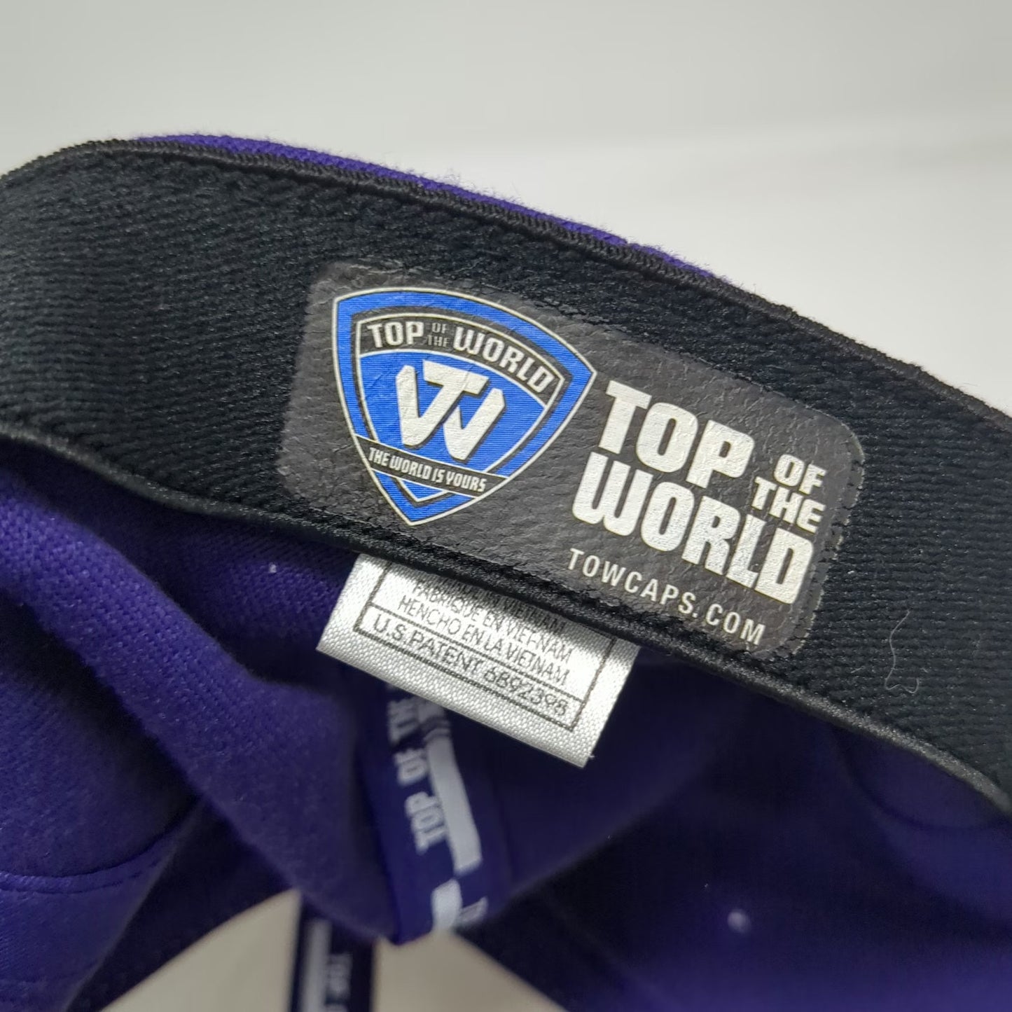 LSU Tigers NCAA Top of the World Cap Purple One Size Stretch Fit Two Tone Hat