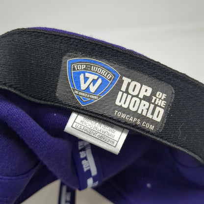 LSU Tigers NCAA Top of the World Cap Purple One Size Stretch Fit Two Tone Hat