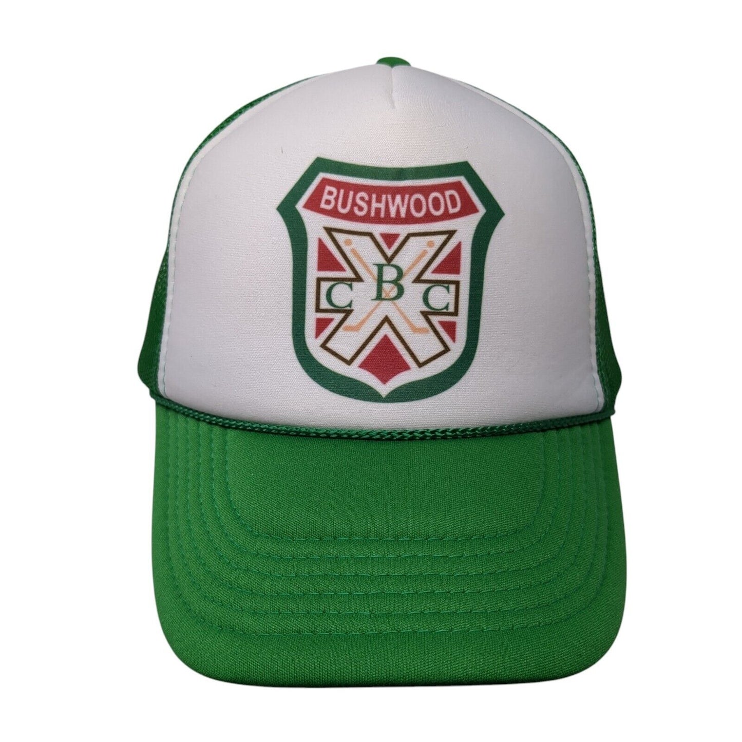 Bushwood CBC Snapback Rope Trucker Hat Green One Size Mesh Back Nissun