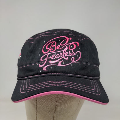 Susan G Komen Women's Strapback Cadet Cap Black Pink OSFM Embroidered Logo