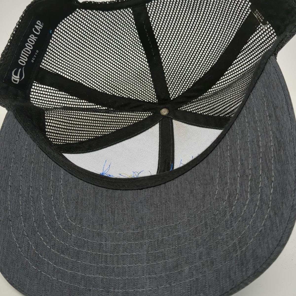 Outdoor Cap Trucker Hat Gray One Size Creation Technologies Mesh Back Snapback