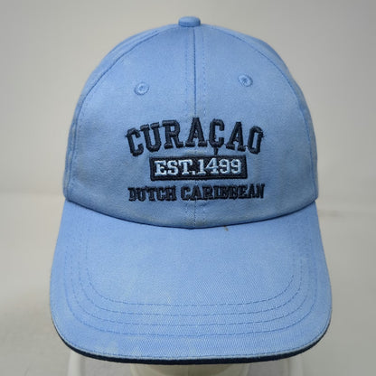 Baseball Cap Blue One Size Curacao Dutch Caribbean Est 1499 Strapback Hat