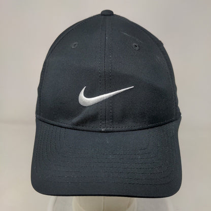 Nike Slideback Hat Black OSFM Adjustable Swoosh Embroidered Legacy 91