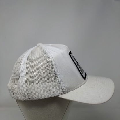 Queen Bee Snapback Trucker Hat White Embroidered Mesh Back 6 Panel Dad Hats