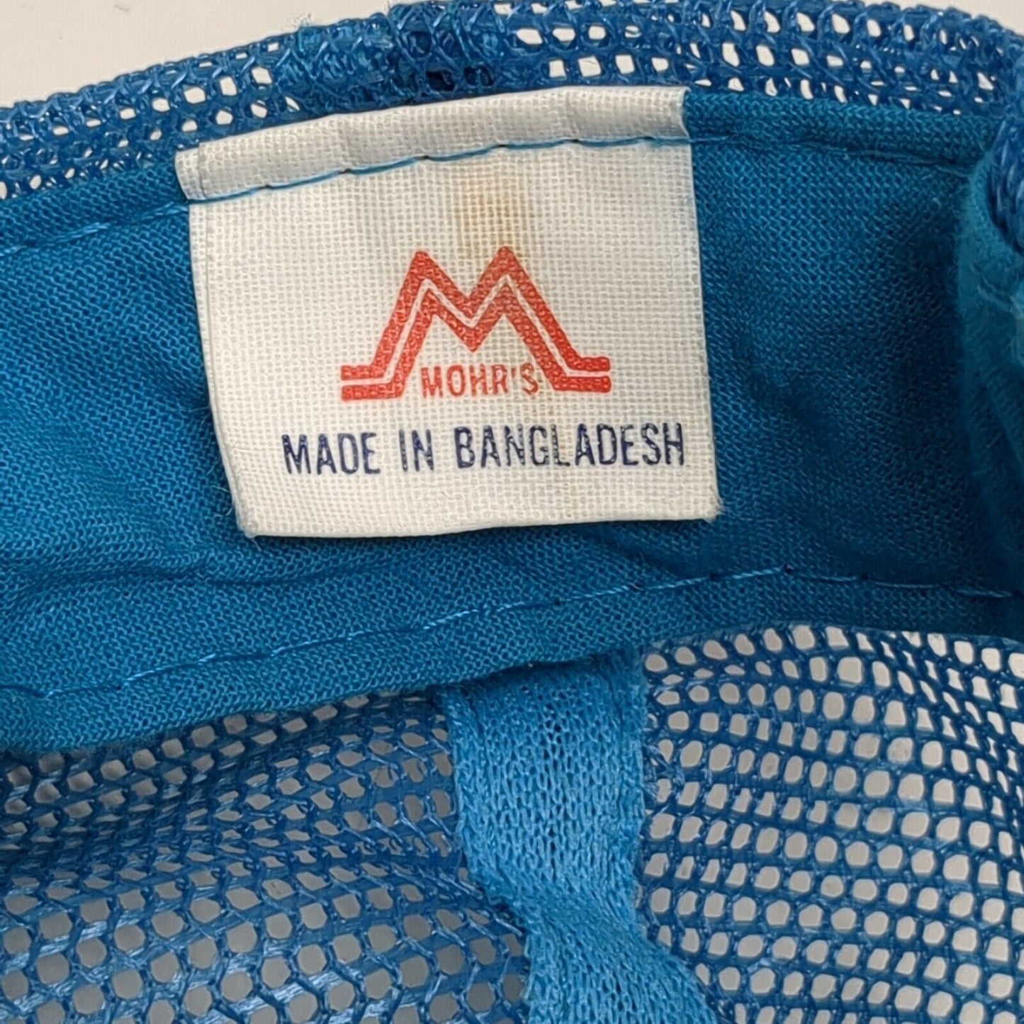 Mohr's Snapback Mesh Back Rope Trucker Hat Blue One Size Adjustable