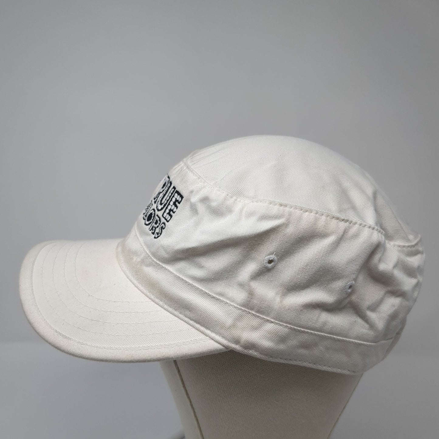 True Colors Cadet Army Cap White One Size Adjustable Embroidered Lunada Bay
