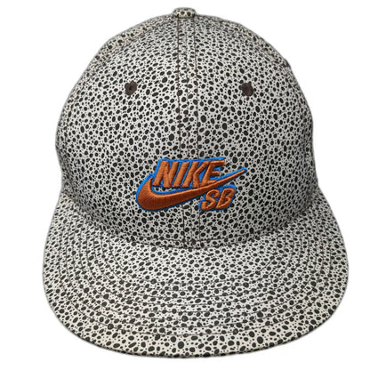 Nike Baseball Cap One Size White Black Safari Print Fitted Logo Skate Board Hat