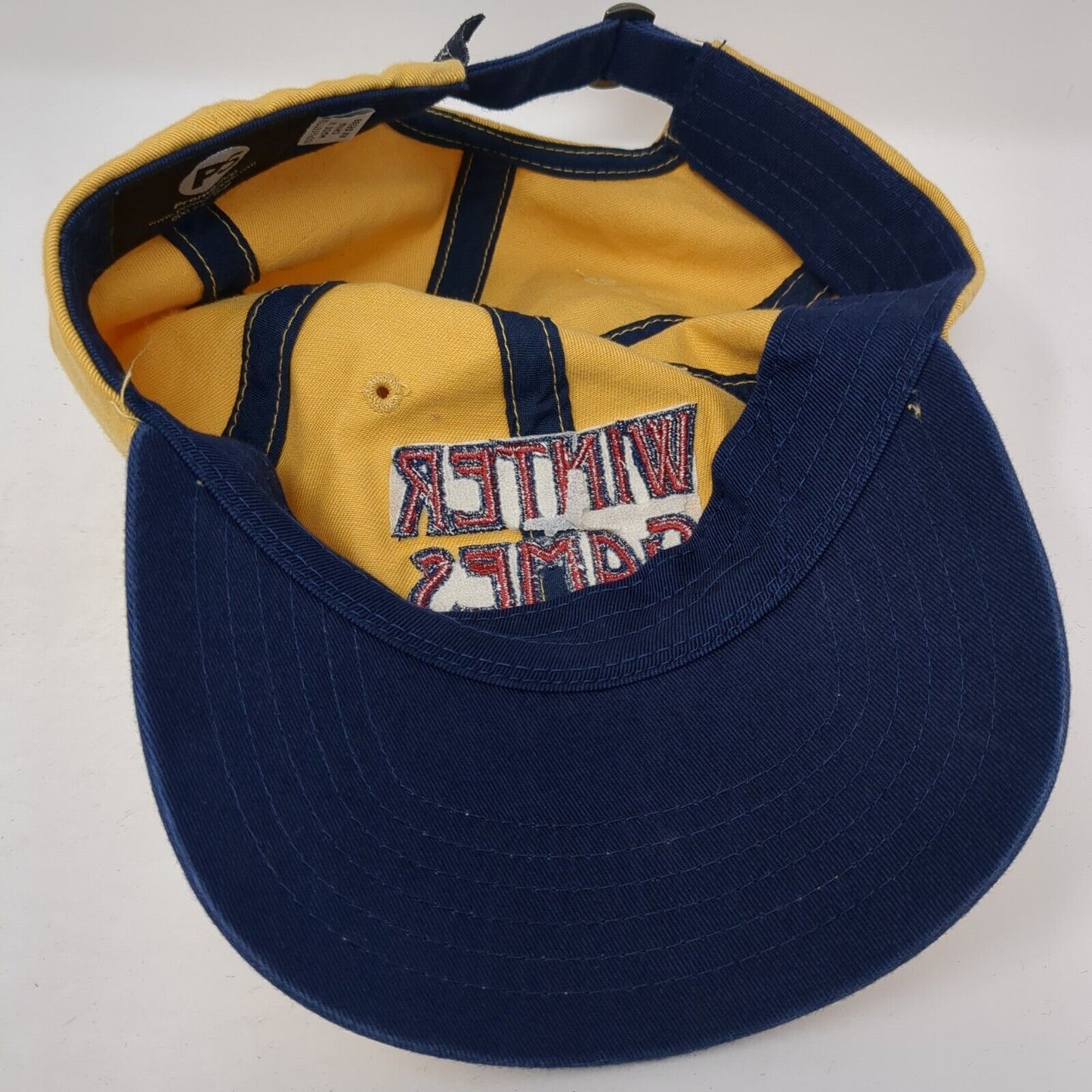 Winter Games Of Idaho Slideback Hat Yellow One Size Adjustable Embroidered PS