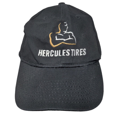 Hercules Tires Strapback Hat Black OSFM Embroidered Hit Wear