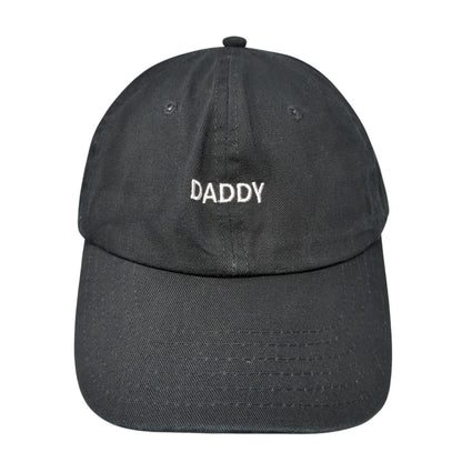 Daddy Slideback Baseball Cap Black One Size Adjustable Embroidered 6 Panel