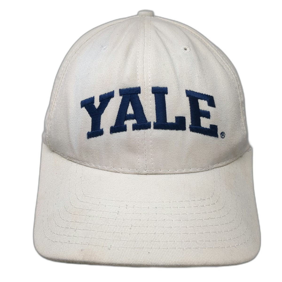 Yale University Hat Baseball Cap White Blue Green One Size Snapback Underbrim