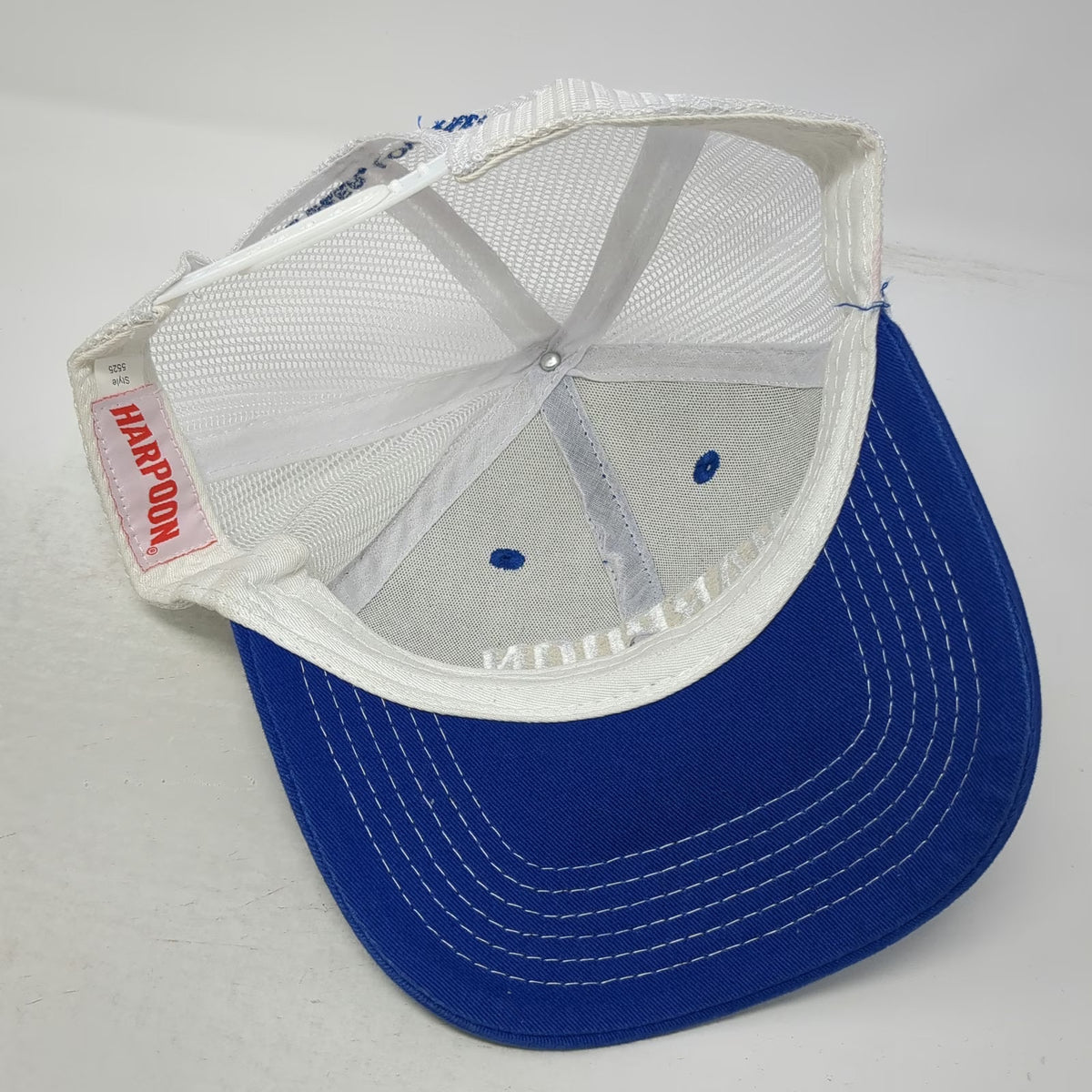 Harpoon Trucker Hat Blue White One Size Mesh Snapback Love Beer Love Life