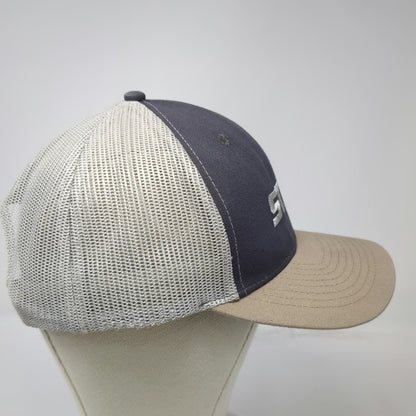 Stihl Trucker Hat Gray Beige One Size Mesh Back Silver Logo Snapback Workwear
