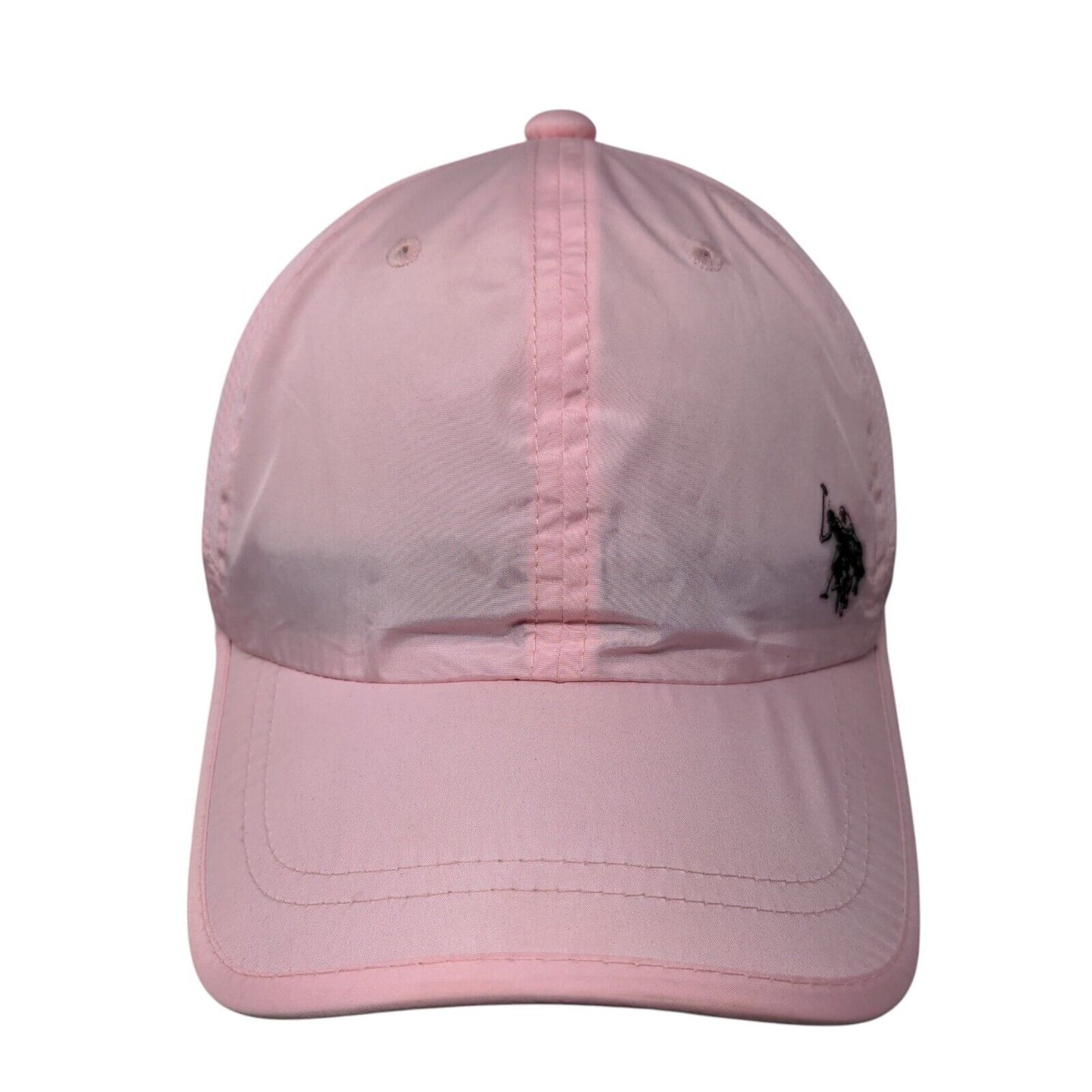 US Polo Assn. Strapback Hat Pink One Size Adjustable Embroidered Breathable