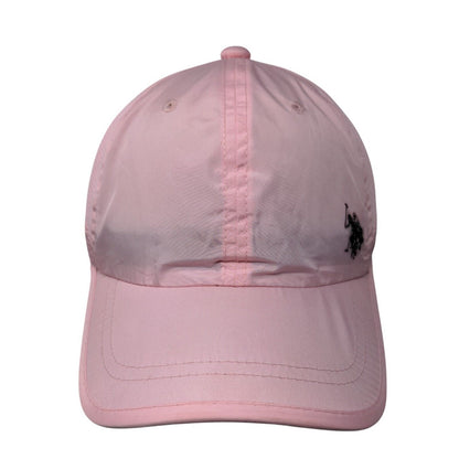 US Polo Assn. Strapback Hat Pink One Size Adjustable Embroidered Breathable