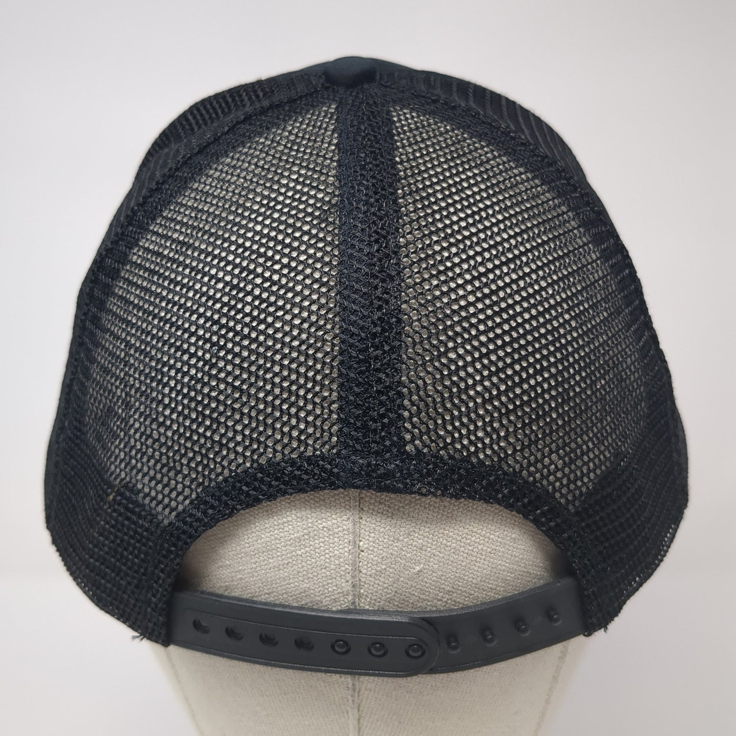 Hankins Roofing Snapback Trucker Hat Black One Size Mesh Back Sportsman