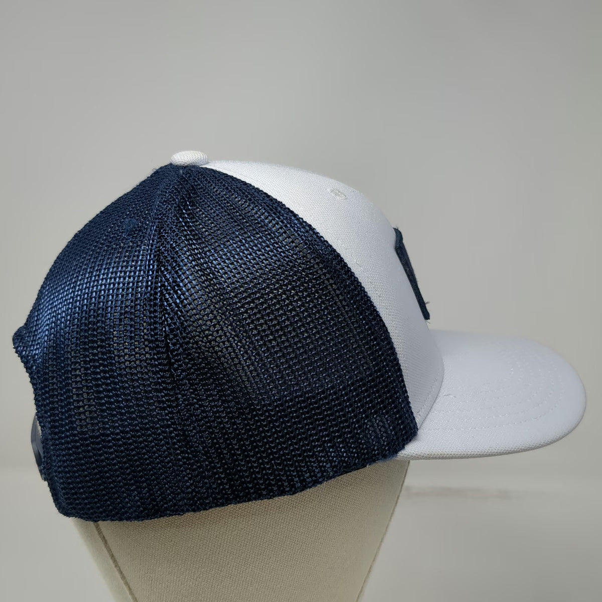 PGA Tour Trucker Hat White Blue One Size Mesh Snapback Golf Patch Pro Series