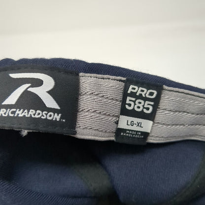 Richardson Blue XL St Lukes Cross Logo Flexfit Fitted Pro 585 Acrylic Wool Hat