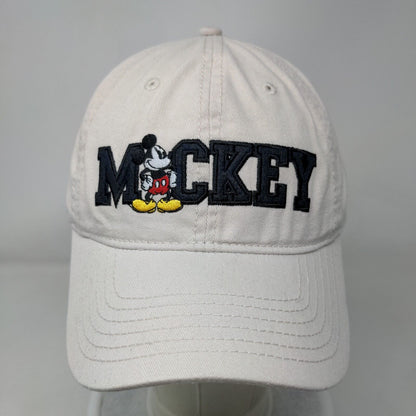 Mickey Mouse Slideback Hat Cream One Size Embroidered 6 Panel Disney