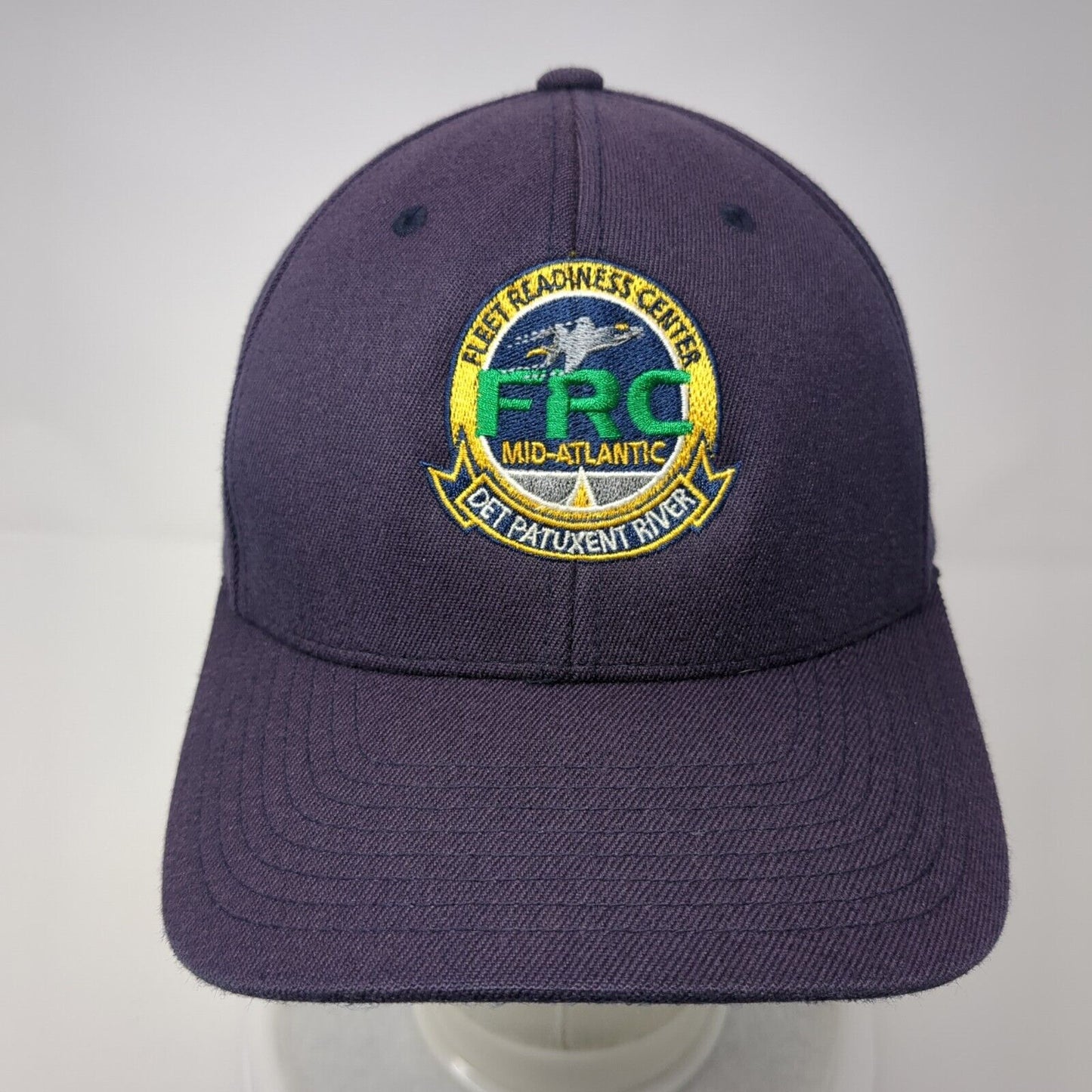 Fleet Readiness Center Fitted Hat Blue S-M Embroidered Flexfit Yupoong
