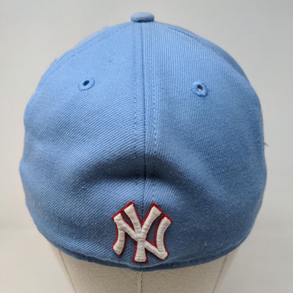 New Era Men's Fitted Hat Blue Size 7 1/8 Embroidered New York Yankees Logo
