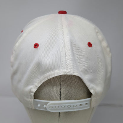 Cameo 5 Panel White Red Mount St. Helens Helicopter Mountain Hat Vintage