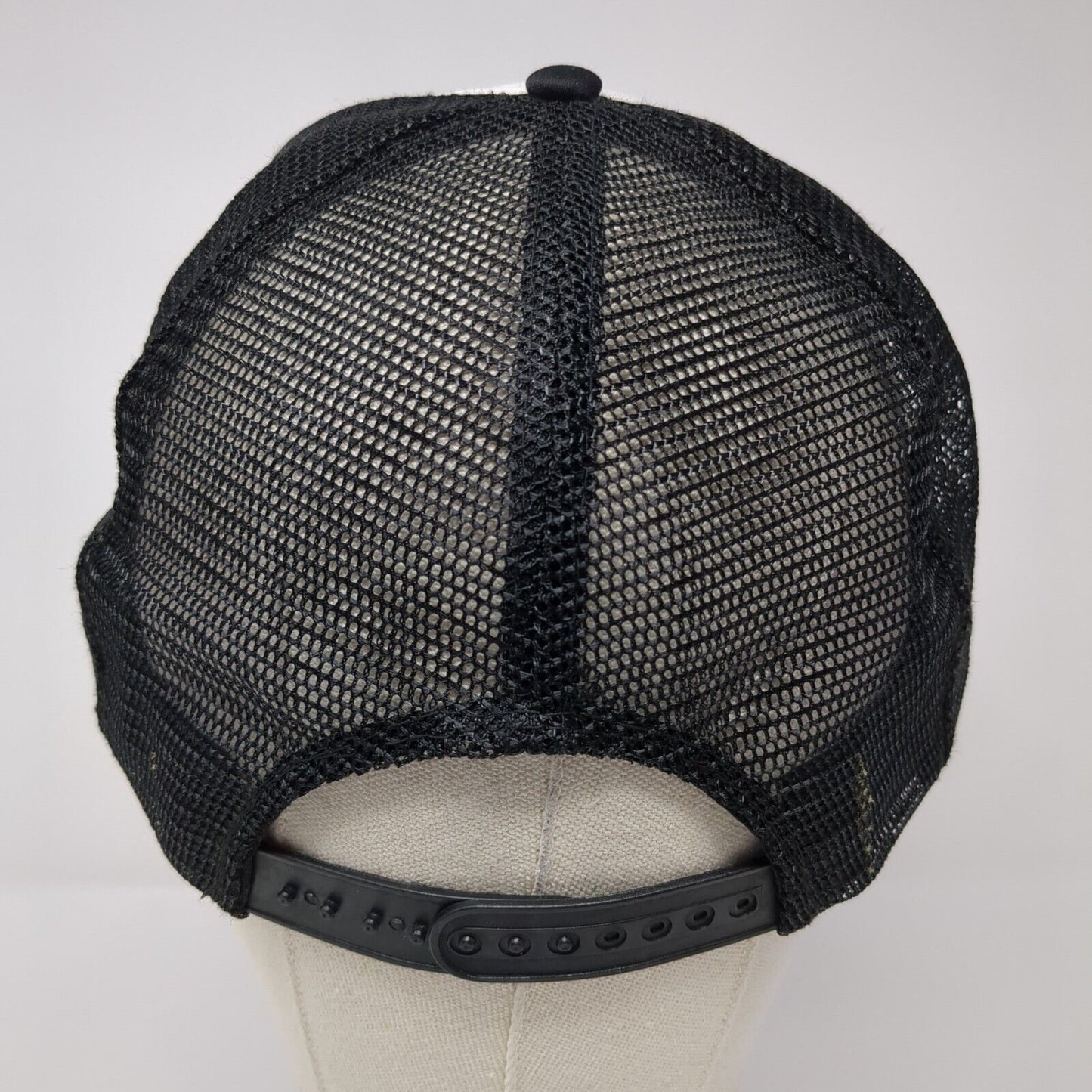 Hayden Hill Snapback Rope Trucker Hat Black One Size Mesh Back Colorblock