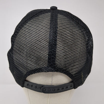 Hayden Hill Snapback Rope Trucker Hat Black One Size Mesh Back Colorblock