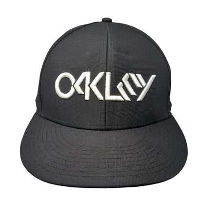 Oakley Snapback Hat Black One Size Adjustable Embroidered Laser Cut