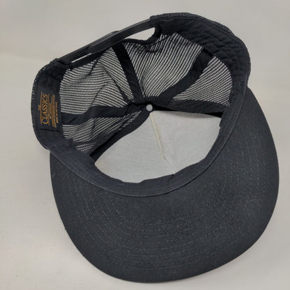 A1A Burrito Works Taco Shop Snapback Trucker Hat Black One Size Mesh Back