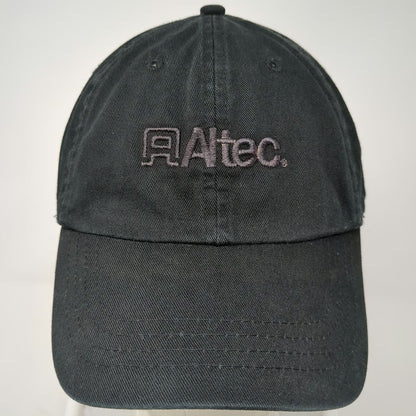 Rag USA Baseball Cap Black One Size Altec Logo Slideback Beige Underbrim Hat