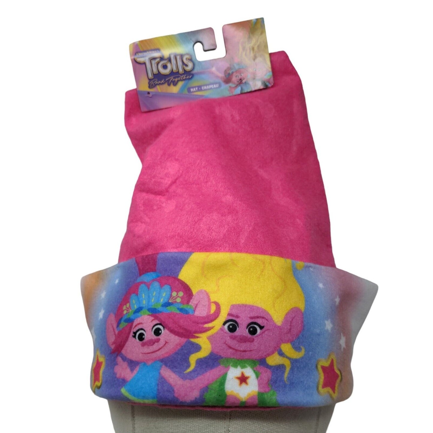 Trolls: Band Together Girl's Tall Cap Hat Pink With Tags Movie