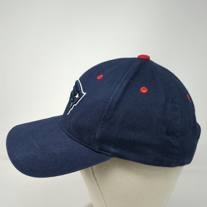 NFL New England Patriots Blue One Size Cap Hat Embroidered Logo Strapback Cotton