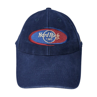 Hard Rock Cafe Edinburg Slideback Hat Blue One Size Adjustable Embroidered