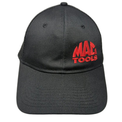 Mac Tools Trucker Hat Black One Size Snapback Mesh Back Embroidered Logo Work