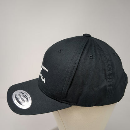 Yupoong Snapback Black One Size Hat ZeroAvia Aviation Logo Structured Travel Cap