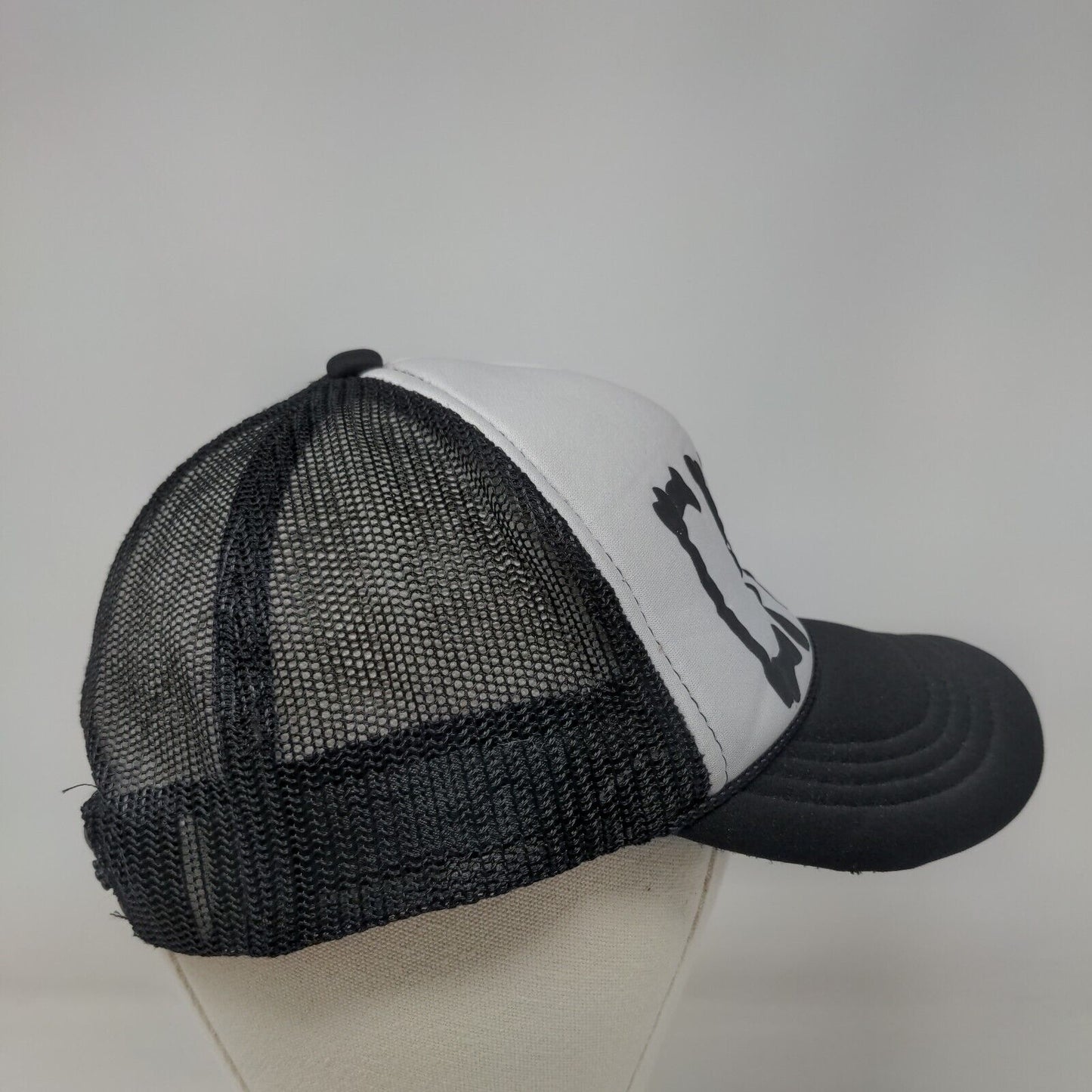 CMIV Snapback Mesh Back Rope Trucker Hat Black Youth Colorblock Otto