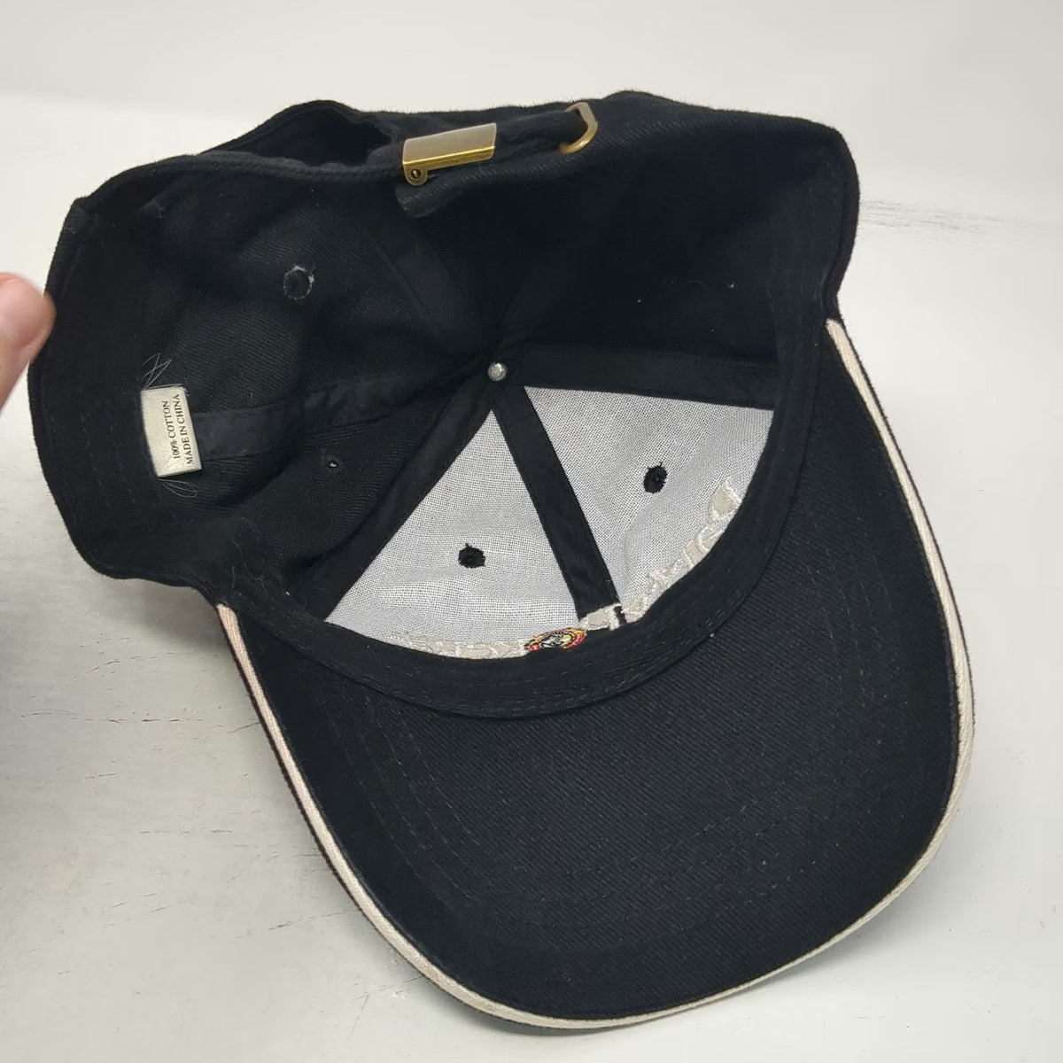 Baseball Cap Black One Size PartyPoker Embroidered Gaming Poker Room Hat Graphic