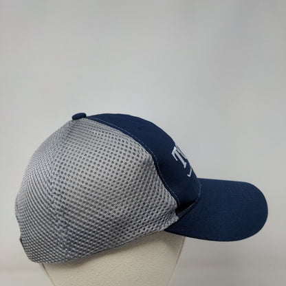 TORO Snapback Mesh Back Hat Blue One Size Embroidered Colorblock