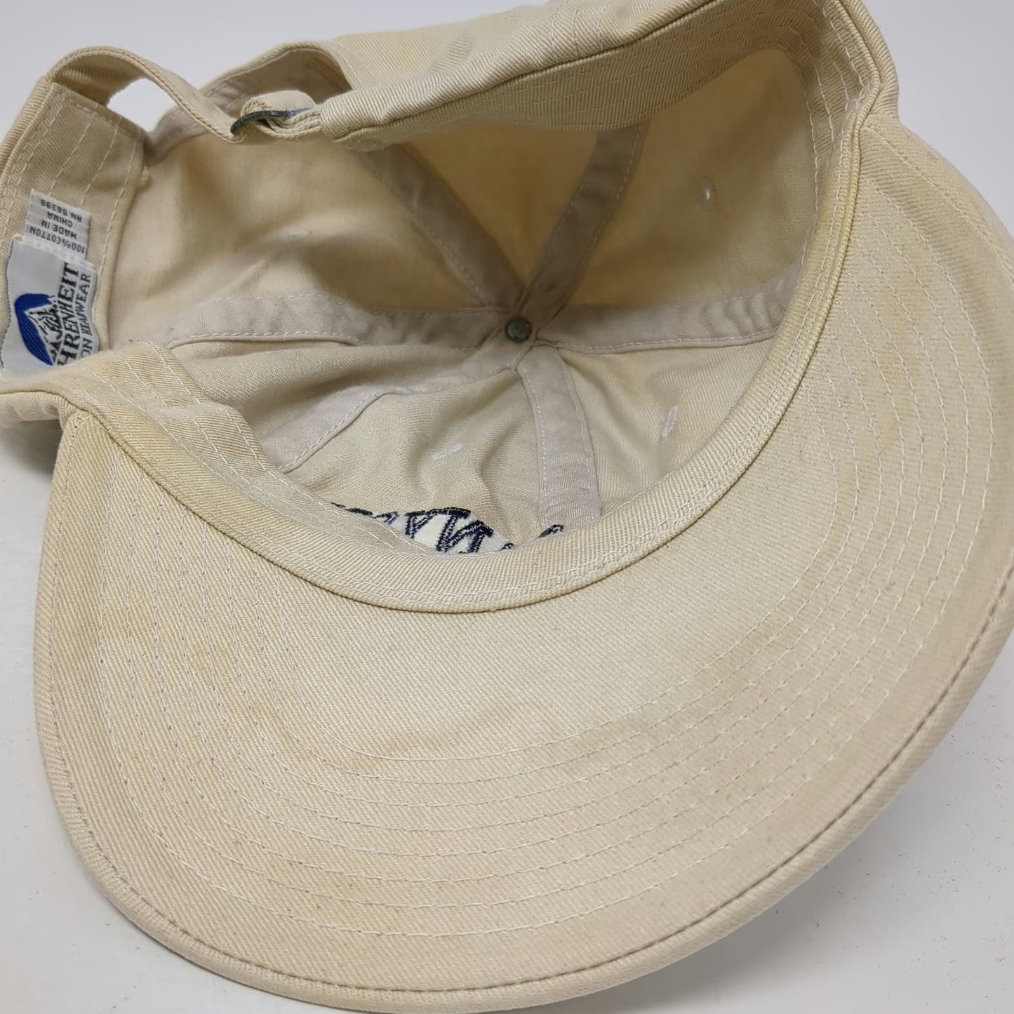 Fahrenheit Baseball Cap Beige One Size Hat Bryce Canyon Embroidered Cotton