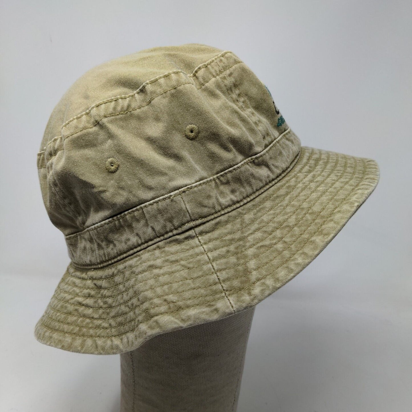 Headshots Men's Bucket Hat Green Tan Size M-L Embroidered Co Alliance Logo