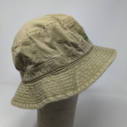 Headshots Men's Bucket Hat Green Tan Size M-L Embroidered Co Alliance Logo