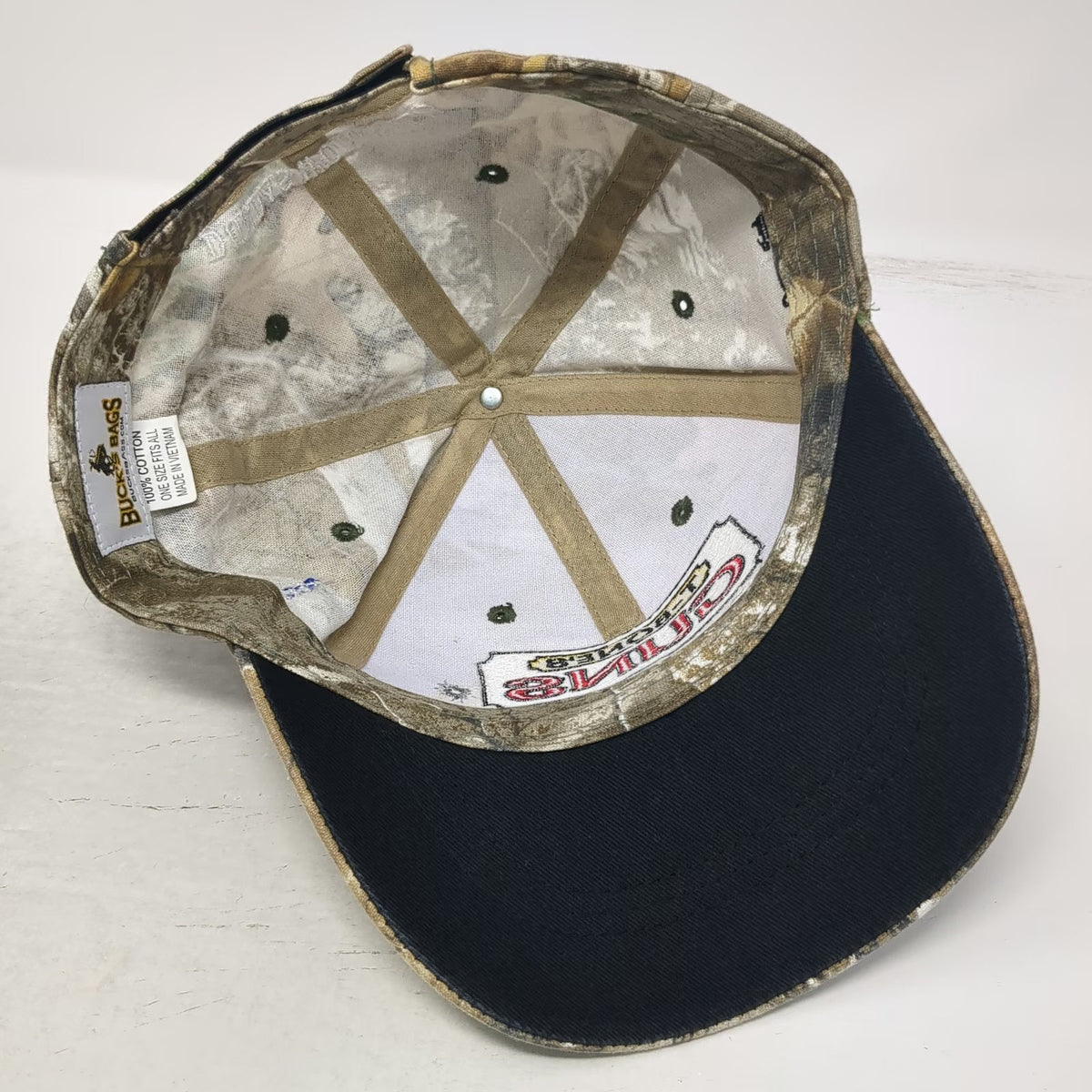 Buck's Bags Baseball Cap Brown Camo One Size T-Bone's Guns Idaho Brandon Hat