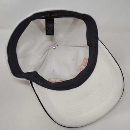 Biolab Sciences Fitted Hat White L/XL Swoosh Logo Legacy91 Drifit Nike Polyester