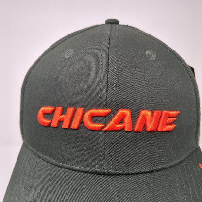Chicane Snapback Hat Black Red OSFA Embroidered Logo W/Tags Rove